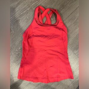 Pink lululemon tank size 6